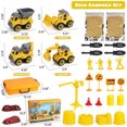 thumbnail image 2 of VKZON Construction Sensory Bins Playset, Magnetic Sandbox Play Sand Kit w/ 2lbs Magic Sand Toy, Crane, 4 Construction Vehicles,Worker Figure Beach Sand Toys Building Castle for Toddlers 2 3 4-8 Years, 2 of 7