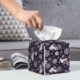 thumbnail image 6 of Gukieu Elegant ice skates snowflakes A Print Leather Tissue Box, PVC Waterproof Velcro Opening and Closing Square Tissue Box Holder, Suitable for Home and Office Decoration, 6 of 7