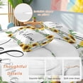thumbnail image 3 of Sunflower Eucalyptus California King Duvet Cover Set, Welcome 4 Piece Microfiber Bedding Set with Zipper Closure, Bed Sheet and 2 Pillow Shams, Soft Bedding Cover, 3 of 12
