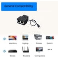 thumbnail image 3 of HAHDAXIA Adaptateur Répartiteur de Réseau RJ45, 1 vers 2 Ports Doubles Femelle USB vers RJ45 avec Câble d'Alimentation USB Interface LAN Prise Ethernet Connecteur Rallonge 8P8C Passer en Ligne Simultanément pour Cat6,, 3 of 6