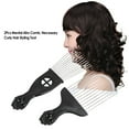 thumbnail image 2 of Juego de peines de metal y plástico con diseño de puño, ideal para peinado y teñido de cabello, incluye 2 piezas, color negro, práctico y atractivo., 2 of 4