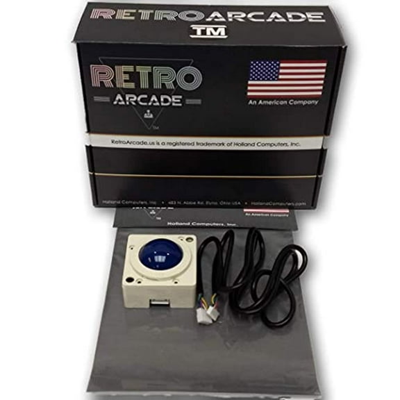 RetroArcade us ra track ball 2 inl2 Track Ball 2 inch Arcade Game lit trackball for Jamma 60 in 1 Jamma icade PCB Board with led Lights
