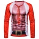 thumbnail image 2 of Suéter navideño feo para hombre, camiseta con cuello redondo y estampado digital 3D para fiestas navideñas., 2 of 9