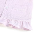 thumbnail image 6 of Jamsmile Toddler Girls Pajamas Long Sleeve Striped T Shirts Tops + Pants Casual Button Down Sleepwear, 6 of 6