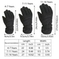 thumbnail image 2 of AWZXDE Winter Windproof Warm Gloves for Boys and Girls - Outdoor Skiing and Snowboarding Mittens for Kids Black,11-16 Years, 2 of 8