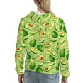 thumbnail image 7 of Sikiie Green Avocado Women's Casual Hoodies Long Sleeve Lightweight Pullover Tops Loose Sweatshirt-X-Large, 7 of 7