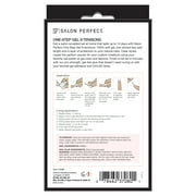 Salon Perfect Artificial Fake Press On Nail Tips, 307 Gel X-Tension, Clear, Medium Almond, File and Glue Included, 120 Nails