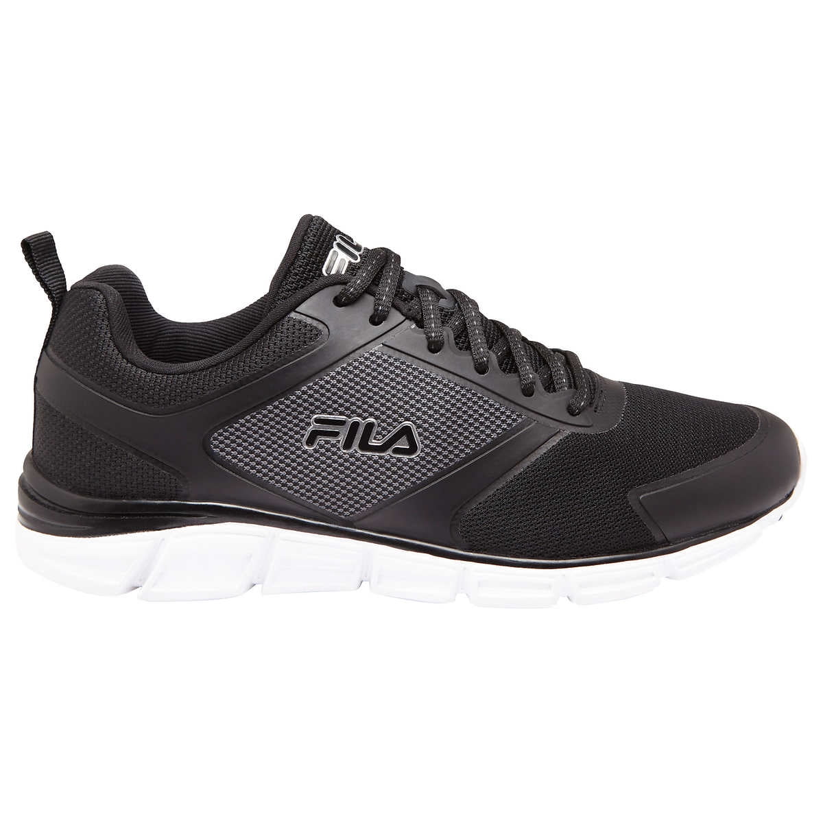 fila men's memory foam athletic shoes (black, 11.5) - Walmart.com