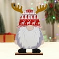 thumbnail image 5 of SSBSM Christmas Faceless Ornament Durable Painted Fine Workmanship Easy Installation Eye-catching Decorative Wooden Standing Elderly Desktop Ornament for Party, 5 of 8