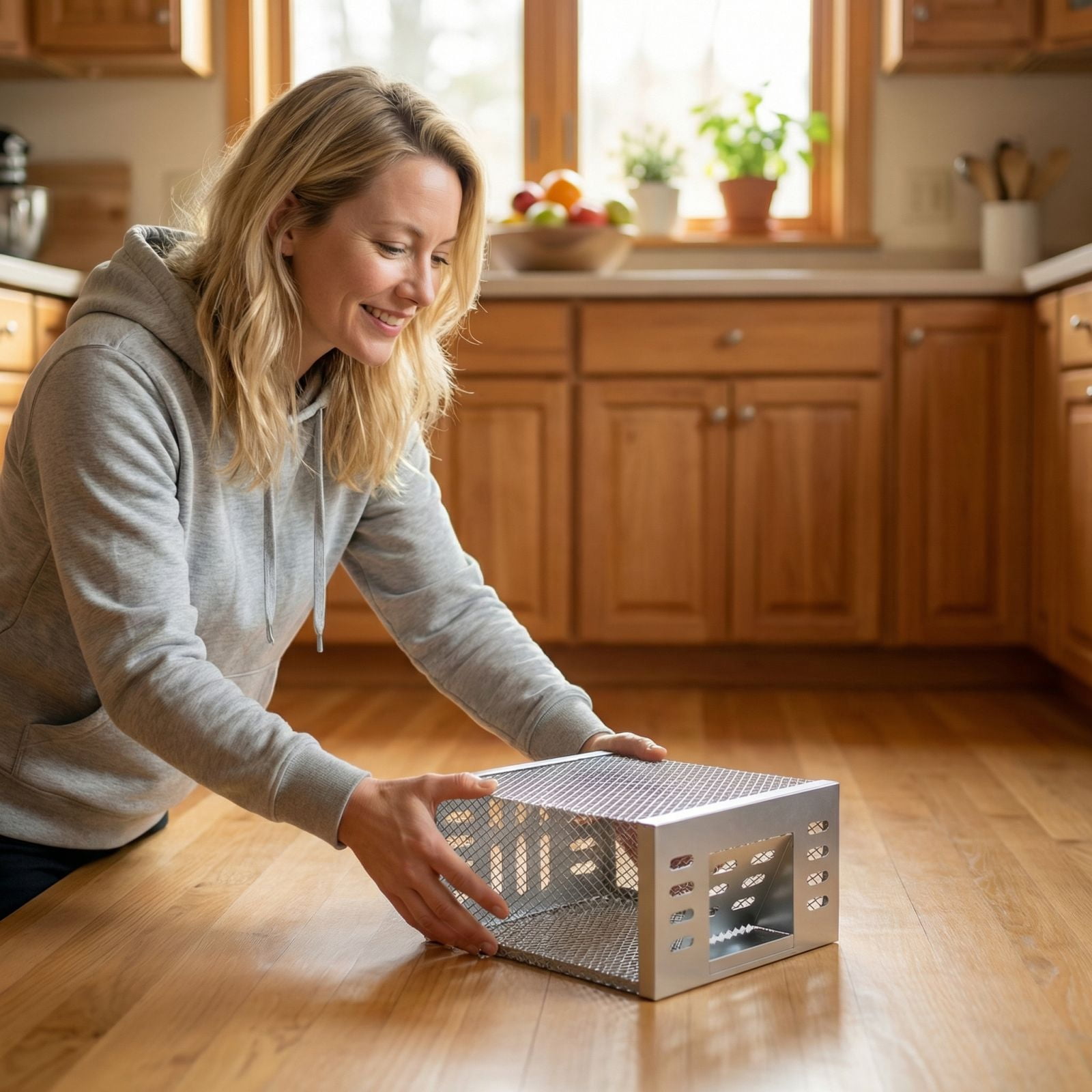 Humane Live Mouse Trap Cage Automatic Reusable Rat Trap for Indoor Outdoor Small Rodents Mice Chipmunks Catch Release No Harm Design