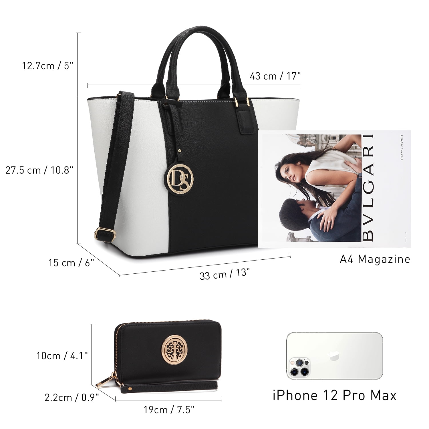 Dasein Women's Handbags Purses Large Tote Shoulder Bag top Handle Satchel Bag for Work