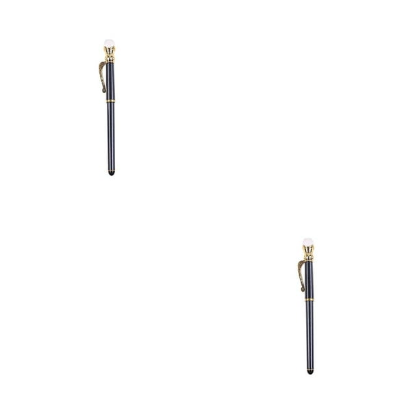 Monstrate Pluma de pintura de diamantes de imitación, herramientas de perforación, suministro de artesanías, accesorios de bricolaje, DZ07-negro 2piezas
