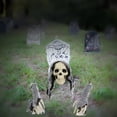 thumbnail image 7 of Eerie Outdoor Halloween Decorations Skull And Skeleton Ground Breakers - Terrifying Gravestone Scenes 2 Options, Halloween Decor, 7 of 7