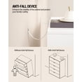 thumbnail image 3 of Modern Wood Storage Organizer Units for Living Room, Hallway, Golden Metal Handle, 3 of 6