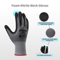 thumbnail image 2 of Guantes de protección DULFINE para trabajo, talla mediana, 6 pares, compatibles con pantalla táctil, 2 of 6