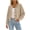 Beige, variant on Womens Lightweight Chunky Knit Sweaters Fall Drop Shoulder Loose Fit Long Sleeve Button Down Cardigan Wine S-2XL