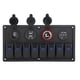 thumbnail image 5 of Panel de interruptores para automóvil, panel de interruptores basculantes de 12 V y 24 V de 8 posiciones, diseñado con precisión, 5 of 9