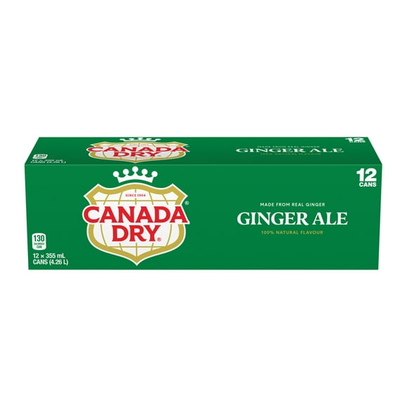 Soda gingembre Canada DryMD - Emballage de 12 canettes de 355 mL 12 x 355 mL
