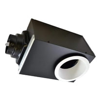 Bathroom Fan with Light 80 CFM Quiet Ventilation Fan Recessed Fan/Light White Trim Ring - Shower Compatible - Energy Efficient