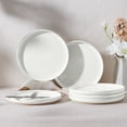 thumbnail image 4 of Vesteel Dinner Plates Set of 6, 10.2inch Ceramic Stoneware Sets for Home Restaurant, Large Dinnerware for Serving Steak, Pizza, Dishwasher & Microwave Safe, 4 of 8