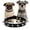 Black, variant on Mumup 1Pack Enjoying Spike Cat Collar, Spiked Dog Collar for Small Dogs, Anti-Bite Studded Protective, Faux Leather Spiky Collar with Metal Rings for Hold Pet Tags/Leash, Adjustable