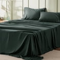 thumbnail image 1 of Juego de sábanas Bedsure California King de 4 piezas, color verde bosque, 1 of 7