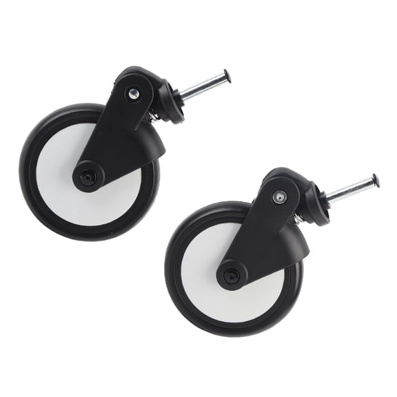 Universal Baby Stroller Rubber Wheels Replacement Parts 1 Pair Front Stroller Tires Compatible with Yoya Vovo Carriage - 2 Pack Front Wheels (5.5 in / 14.0 cm)