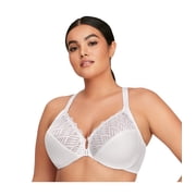 Glamorise Front-Closure T-Back WonderWire Underwire Bra 1246 (Womens & Womens Plus)