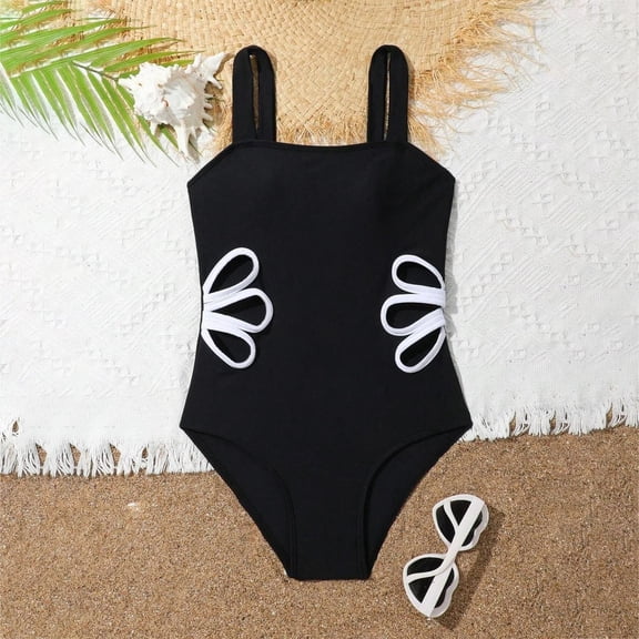 Teen Bikinis for Girls Girls Swimsuits One-Piece Bathing Suits Multicolor Kids Sport Summer Beach Swimwear for 2-10 Years Old