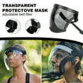 thumbnail image 4 of Unisex Full Shield Mask Transparent Moto Cycling Windproof Mask Dustproof Anti-wind Welding Safety Glasses Protection Face Mask, 4 of 5