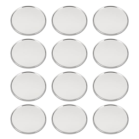 Uxcell Golf Ball Marker 1 Inch, 12 Pack Metal Blank Ball Markers Position Marking Accessory for Men Women Golfers, Silver