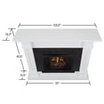 thumbnail image 2 of Real Flame Canada Kipling Solid Wood Electric Fireplace in White Finish, 2 of 14