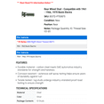 thumbnail image 2 of Rear Wheel Stud - Compatible with 1961 - 1966, 1970 Buick Electra 1962 1963 1964 1965, 2 of 2