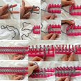 thumbnail image 4 of 4pcs/set Knitting Loom Long Ring Knitter Craft Set For Sock Scarf Hat Sweater, 4 of 4