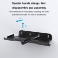 thumbnail image 4 of Pebbuoy Game Console Wall Mount Bracket Storage Holder with Storage Hook Strong Load-bearing Simple Installation Game Console Hanging Rack for PS5 Slim, 4 of 7