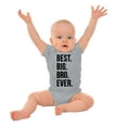 thumbnail image 3 of Cute Funny Best Big Bro Older Brother Bodysuit Jumper Boys Infant Baby Brisco Brands NB, 3 of 7