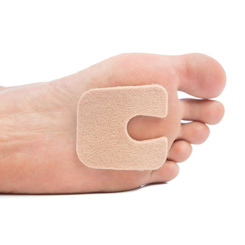 ZenToes UShaped Felt Callus Pads Protect Calluses from Rubbing on