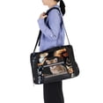 thumbnail image 6 of Squirrel 17x10x11.8 in Pet Carrier Bag - Fabric 900D Oxford Cloth - Sherpa Base - Nylon Webbing - Comfy & Durable Pet Travel Bag for Small Dogs - 200 Characters., 6 of 7