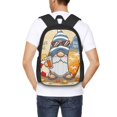 thumbnail image 5 of Balery Hello Summer Cute Gnome Backpack for Men and Women - Durable 600D Oxford Cloth -Large Capacity, Water-Resistant School, Travel, and Hiking Bag, 5 of 7
