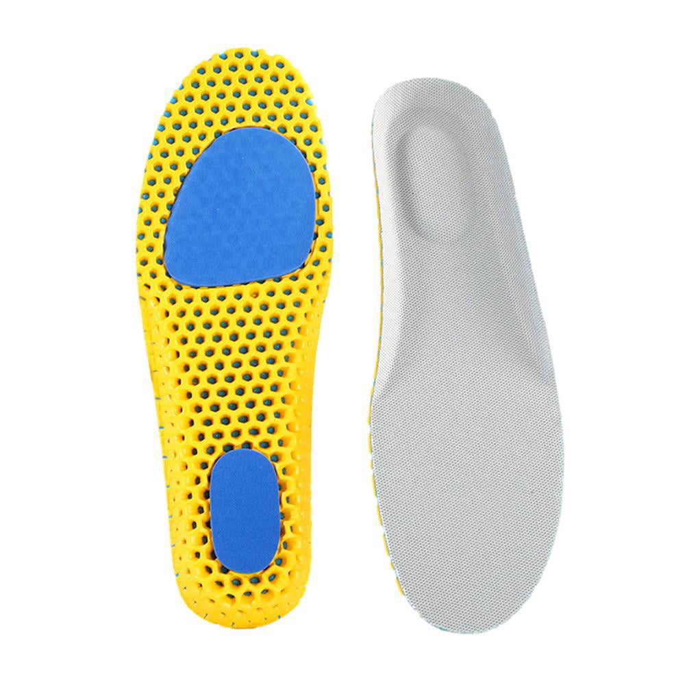 4D Insole Sponge Memory Foam Shock Thickening Elastic Insoles Walking Hiking 