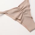thumbnail image 5 of Elainilye Fashion Panties for Women Summer Sexy Breathable Ice Silk Seamless Quick-drying Underwear Briefs,Beige, 5 of 6