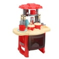 thumbnail image 1 of Simulation de Cuisine Jouet, Éco-Frienfly Économiser de l'Espace Enfants Jouet de Cuisine, Relevable pour la Maison Rouge, 1 of 8