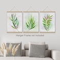 thumbnail image 3 of PixonSign Adhesive Canvas Print Wall Art Set - Green and Purple Pastel Forest Leaf Posters - Set of 3 Nature Farmhouse Decor Minimalist Pastel Botanical Wall Décor for Living Room - 12"x16", 3 of 5
