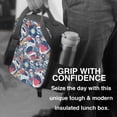 thumbnail image 6 of Honeii cool rock Skull Print Insulated Lunch Bag, Reusable Lunch Box for Adult, Leakproof Cooler Bag for Work Office Travel Picnic, 6 of 7