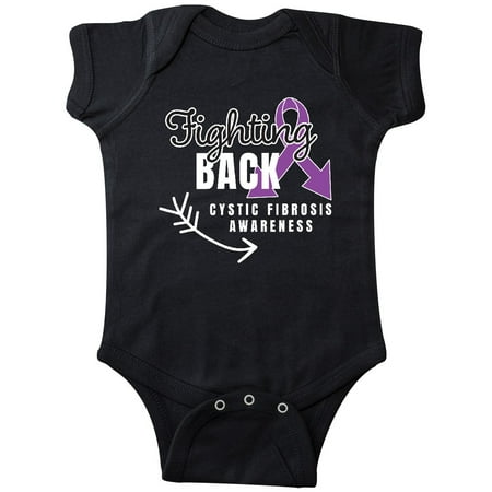 

Inktastic Cystic Fibrosis Awareness Fighting Back with Arrow Gift Baby Boy or Baby Girl Bodysuit