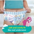thumbnail image 2 of Pantalones de entrenamiento Pampers Easy Ups My Little Pony 2T-3T 74Ct, 2 of 7