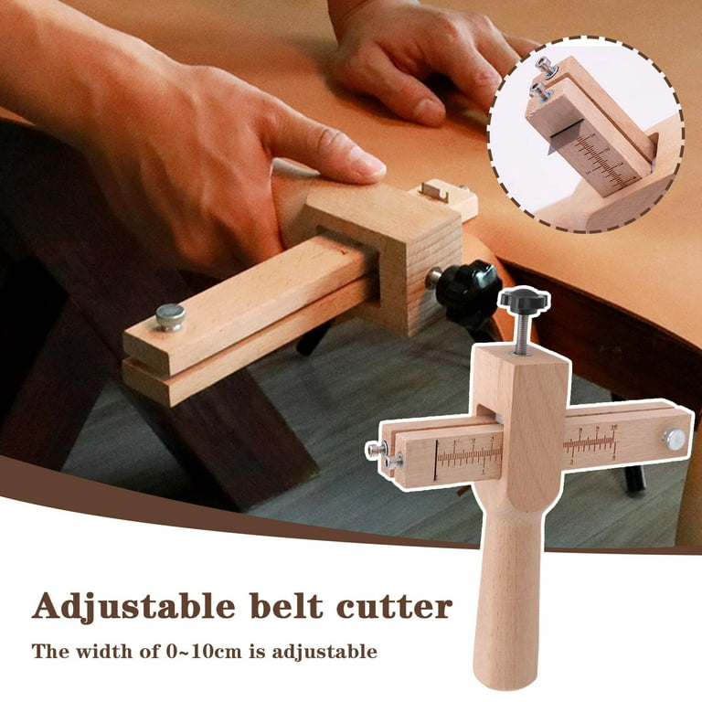 Adjustable Leather Strap Cutter with 5 Blades DIY Hand Leather Belt  Cutting* Q4Z2