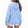thumbnail image 4 of Hoodies for Women Oversized Trendy Fall Sweatshirt Pullover Fleece Long Sleeve Sweaters Winter Y2k Clothes Sky Blue S, 4 of 7