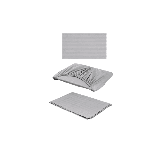 Juego De Sabanas Matrimonial Egipcian Premium 2,800 Hilos 4 pzs, GRIS CLARO