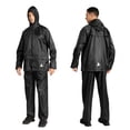 thumbnail image 2 of SPEEDRUN Men' Waterproof Rain Suit 2 piece Golf Waterproof Gear Rain Suits for Men Lightweight Raincoat Jacket Hooded and Pants Black 2XL, 2 of 6